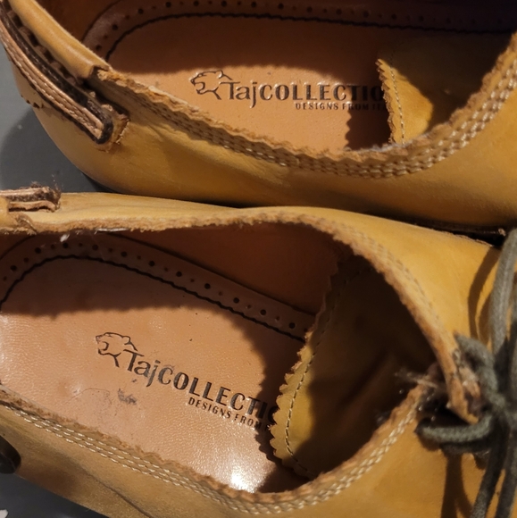 Taj Collection Mens Leather Brogue Shoes Size 9.5 - Picture 5 of 10